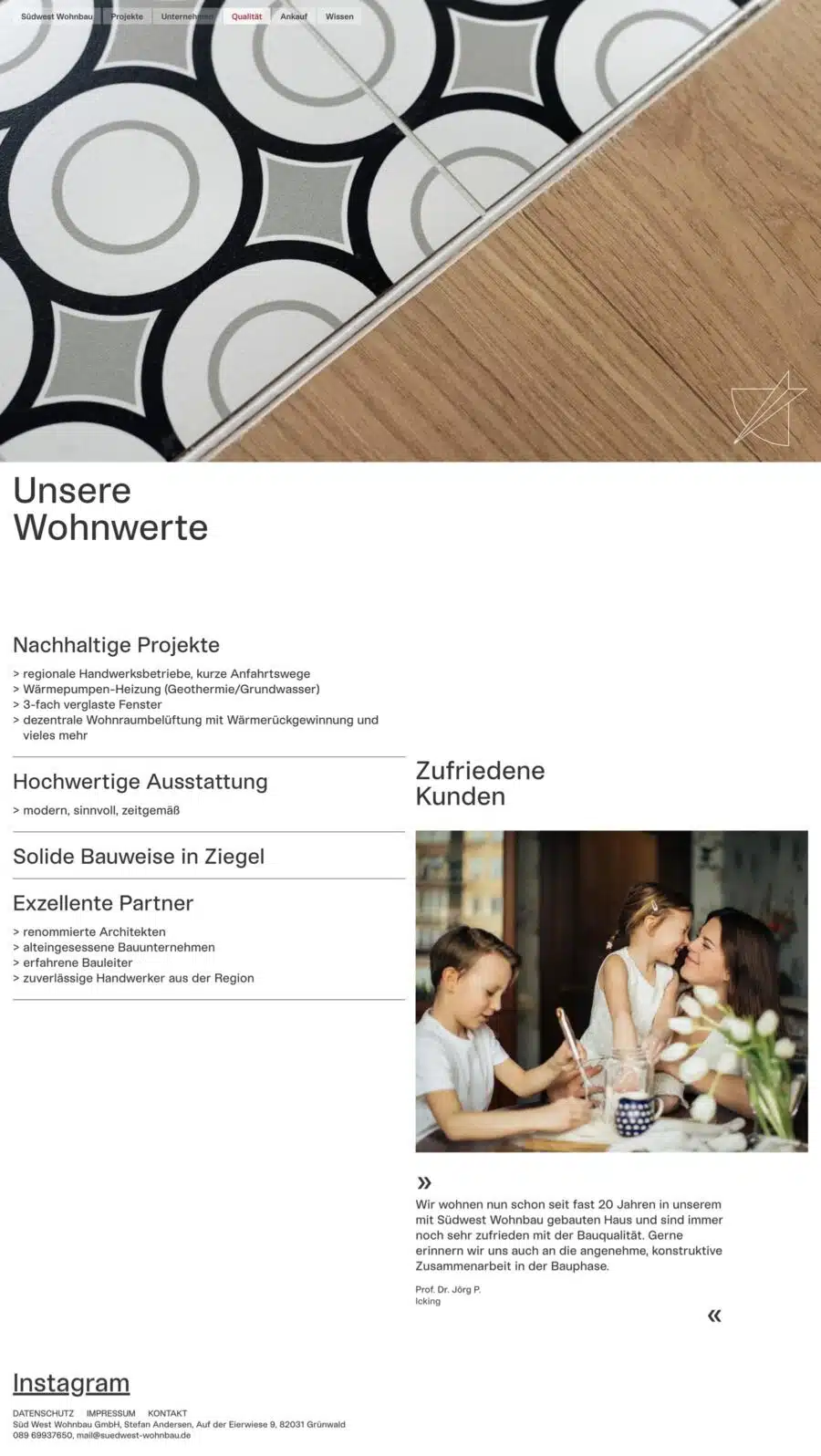 Webdesign München für Immobilienwebsite
