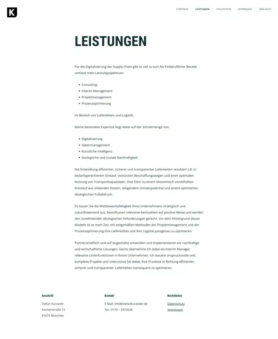 Webdesign München Interim Management