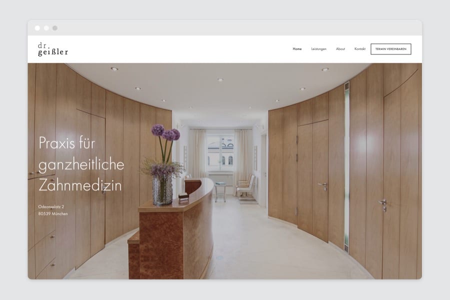 Webdesign München für Zahnarzt